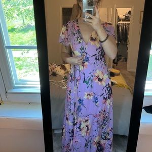 floral maxi dress